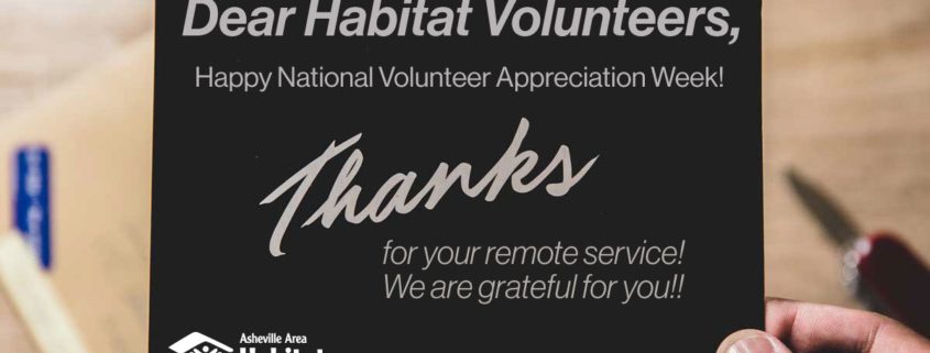 Thank You Remote Volunteers