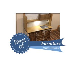 Paul Ginther's winning entry in Furniture. A Montessori style kid-kitchen with working sink.