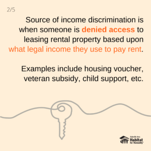 Source of Income Discrimination infographic