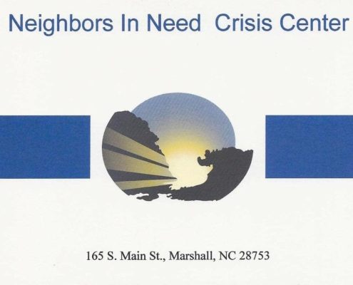 Neighbors in Need Crisis Center, 165 S. Main St. Marshall, NC 28753