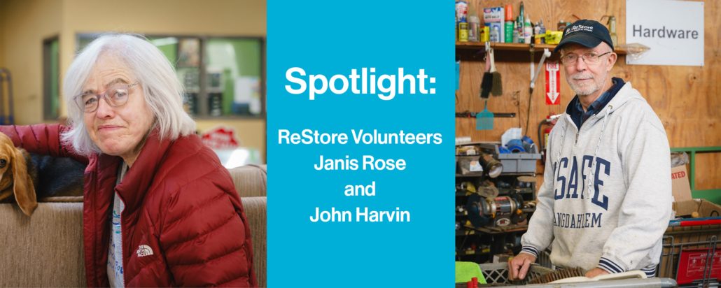 Spotlight: ReStore Volunteers Janis Rose and John Harvin